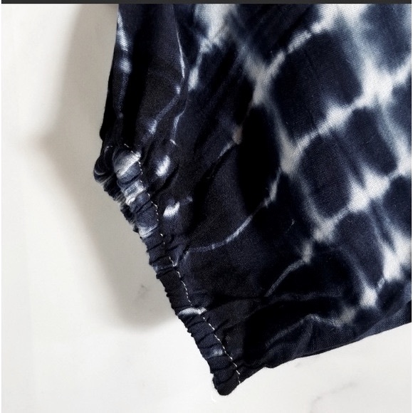 LINE & DOT NWT FRENCH BLUE TIE-DYE MAXI COVER UP - Picture 10 of 10